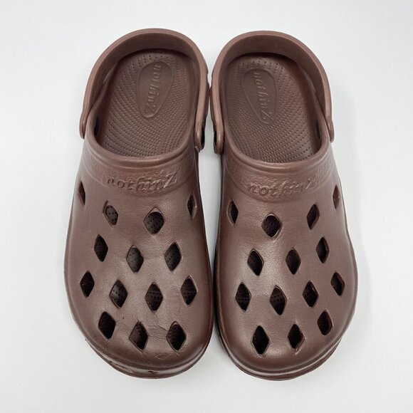 Nothinz Men's Vented Eva Clogs With Swivel Strap. Brown. Size 13 - Picture 2 of 8